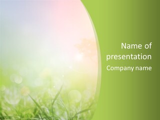 Effect Grass Lawn PowerPoint Template