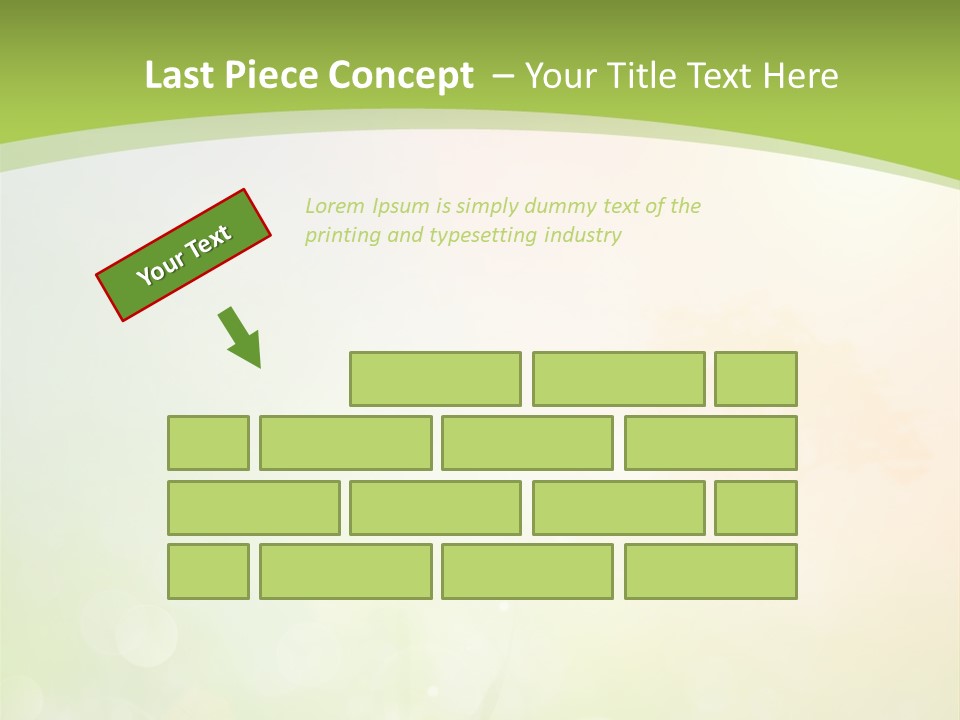 Effect Grass Lawn PowerPoint Template