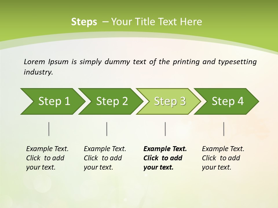 Effect Grass Lawn PowerPoint Template