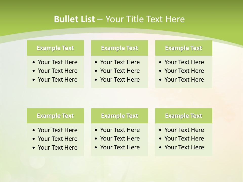 Effect Grass Lawn PowerPoint Template