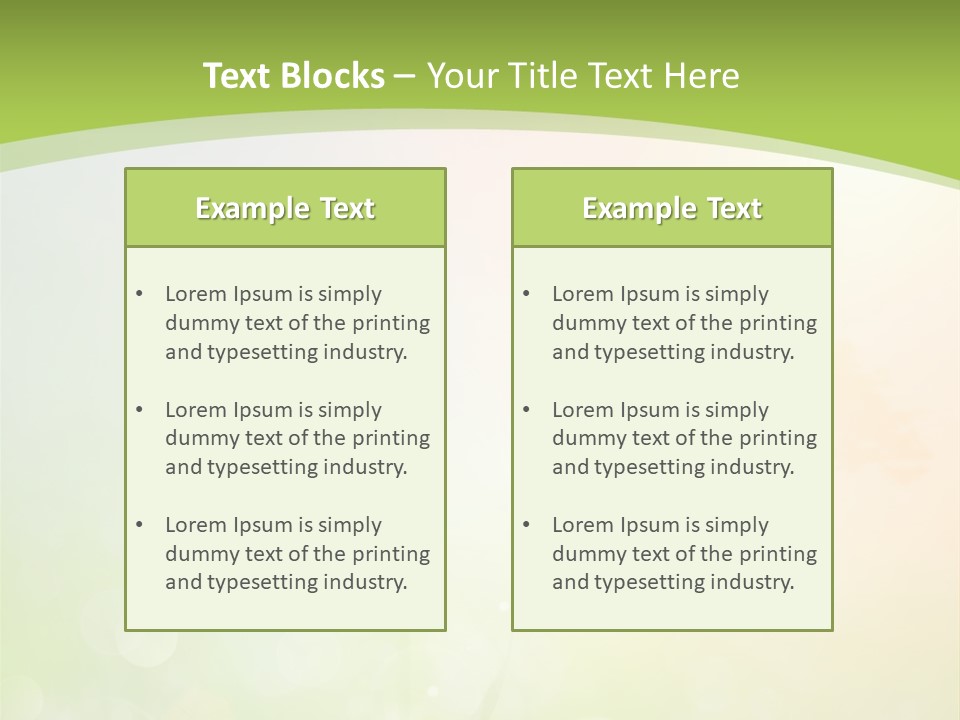 Effect Grass Lawn PowerPoint Template