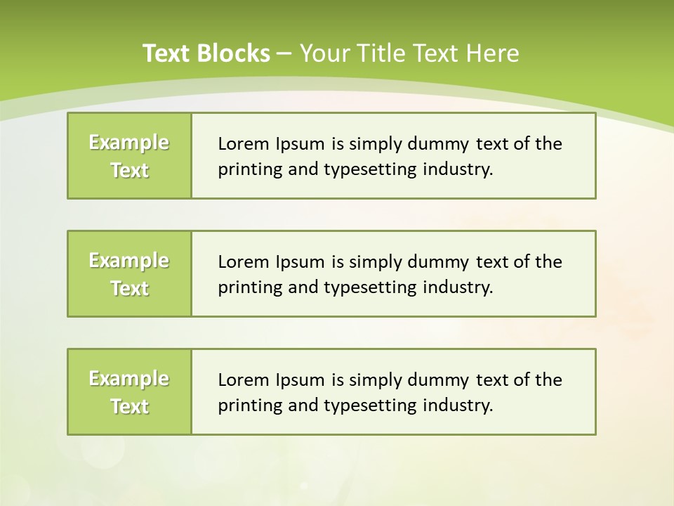 Effect Grass Lawn PowerPoint Template