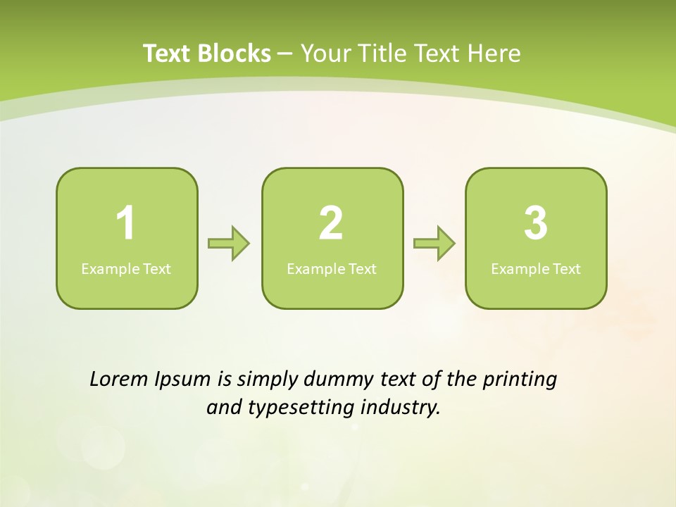 Effect Grass Lawn PowerPoint Template
