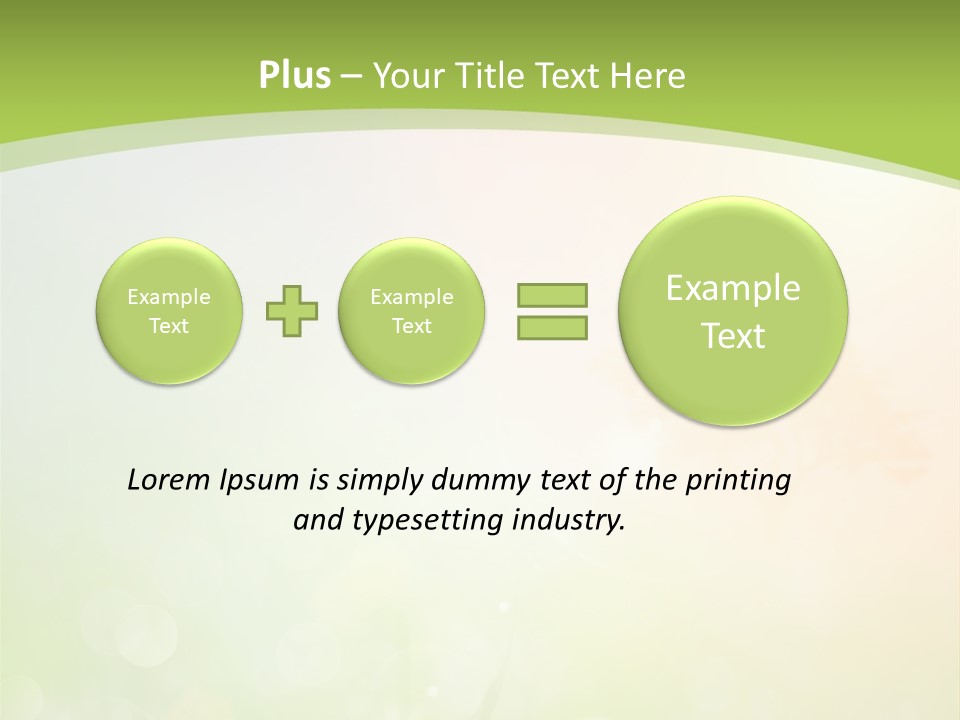 Effect Grass Lawn PowerPoint Template