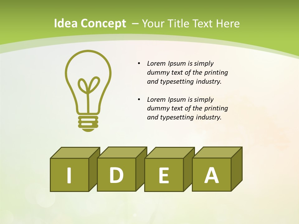 Effect Grass Lawn PowerPoint Template