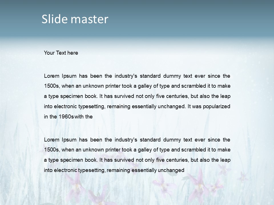 Beauty Field Art PowerPoint Template