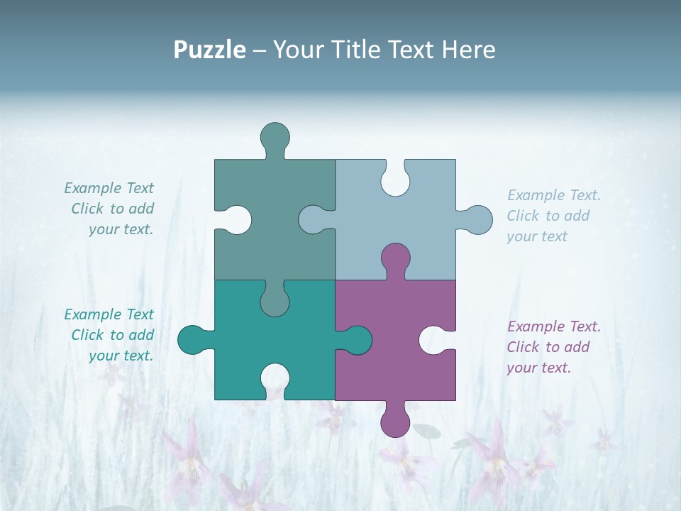 Beauty Field Art PowerPoint Template