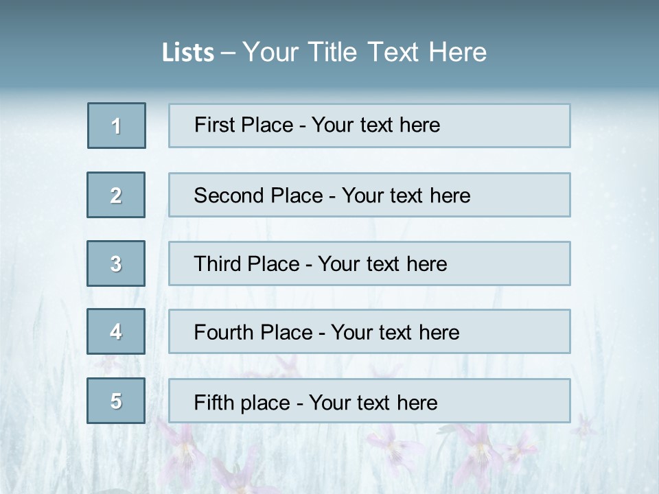Beauty Field Art PowerPoint Template