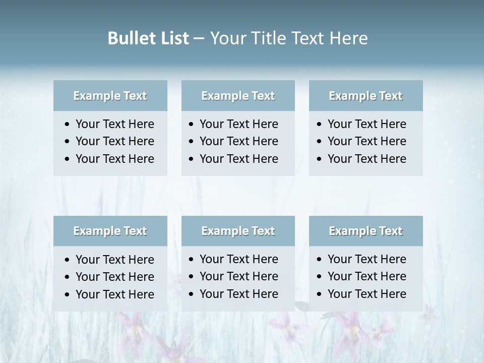 Beauty Field Art PowerPoint Template