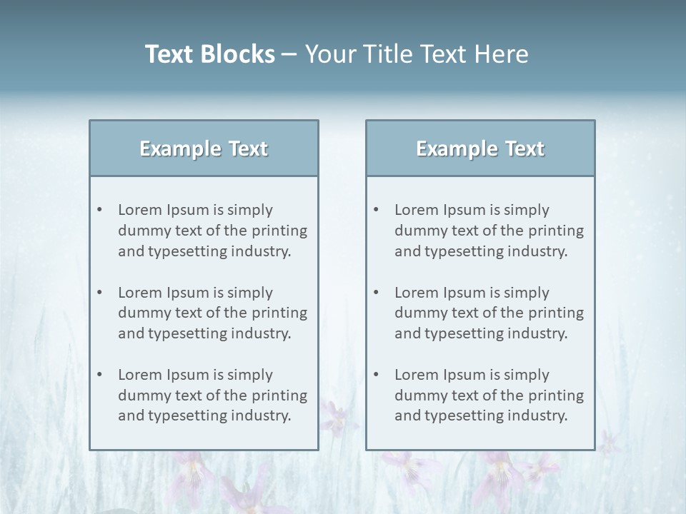 Beauty Field Art PowerPoint Template