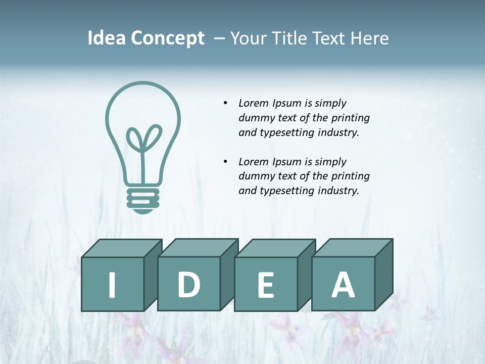 Beauty Field Art PowerPoint Template