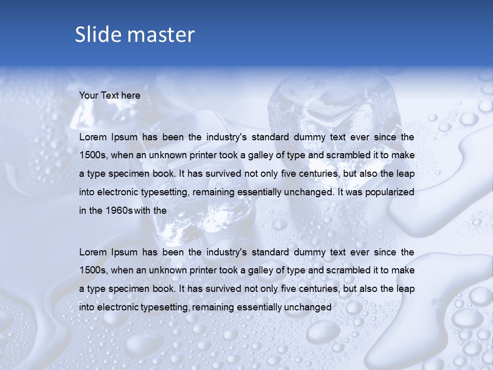 Liquid Submerged Shiny PowerPoint Template