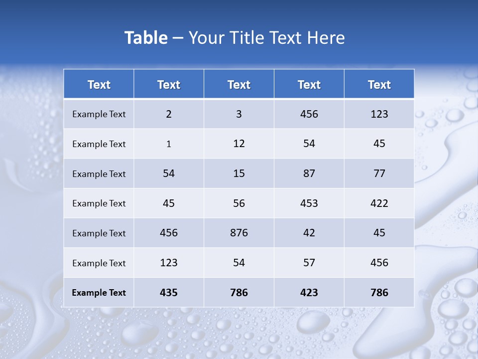 Liquid Submerged Shiny PowerPoint Template