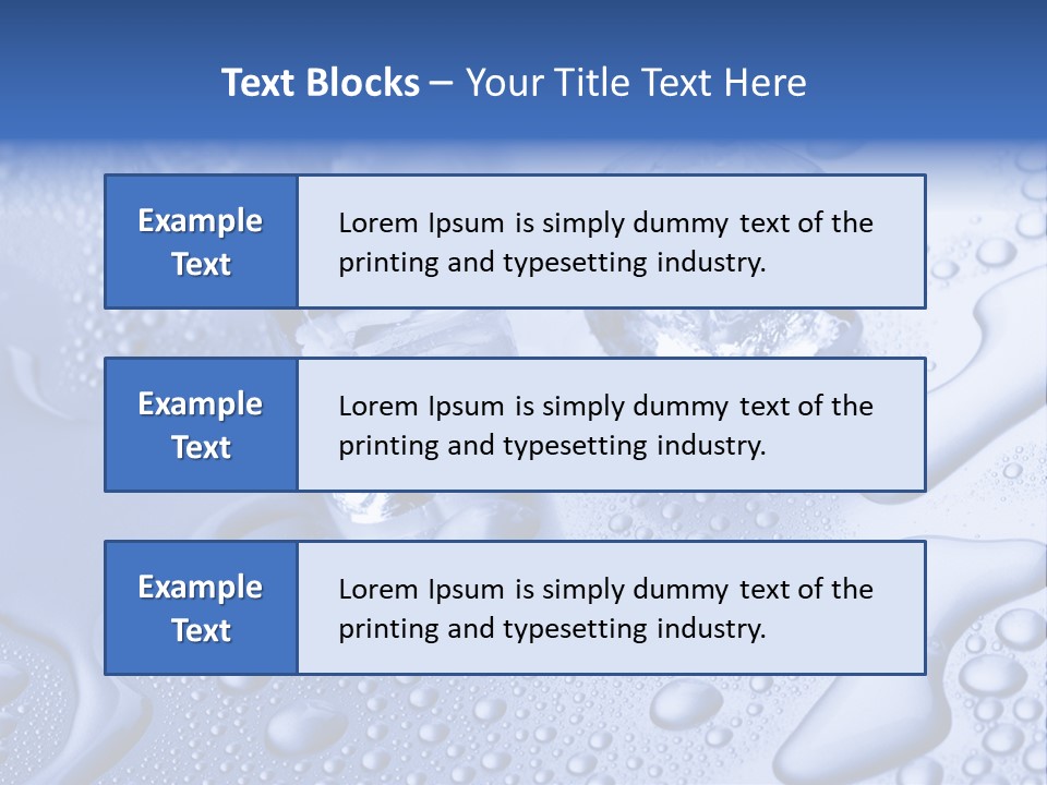 Liquid Submerged Shiny PowerPoint Template