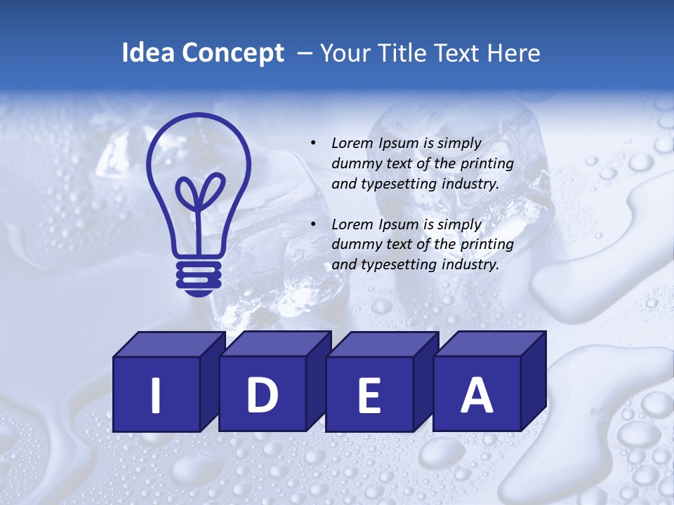 Liquid Submerged Shiny PowerPoint Template