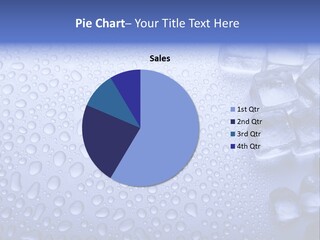 Cold Frost Icecubes PowerPoint Template