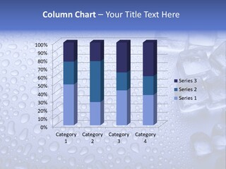 Cold Frost Icecubes PowerPoint Template