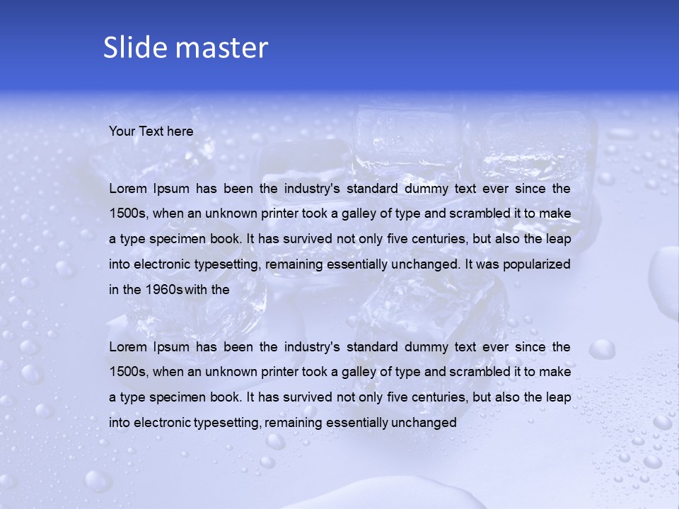 Square Transparent Refrigerator PowerPoint Template