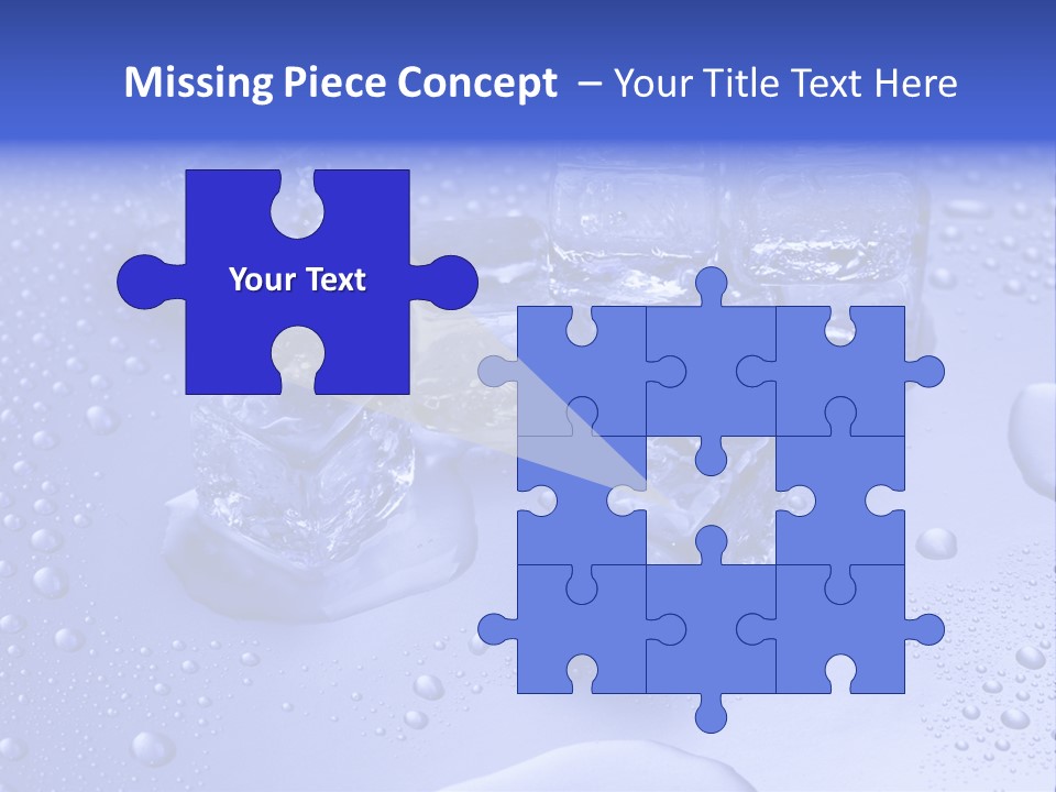 Square Transparent Refrigerator PowerPoint Template