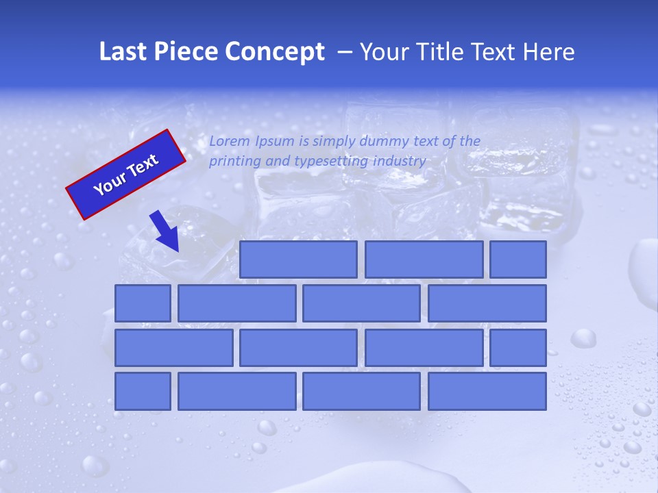Square Transparent Refrigerator PowerPoint Template