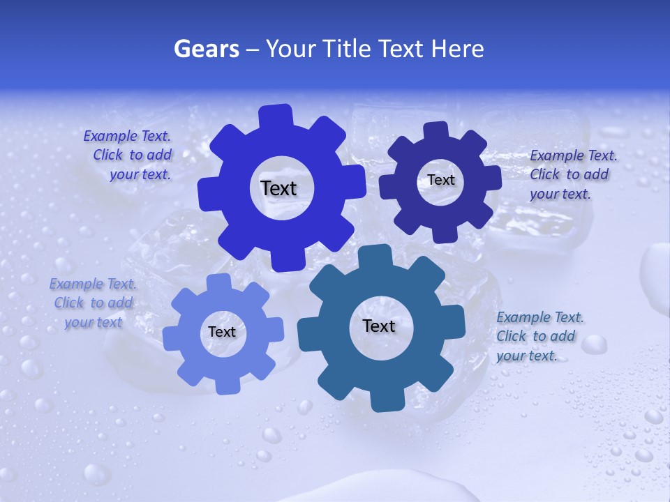 Square Transparent Refrigerator PowerPoint Template