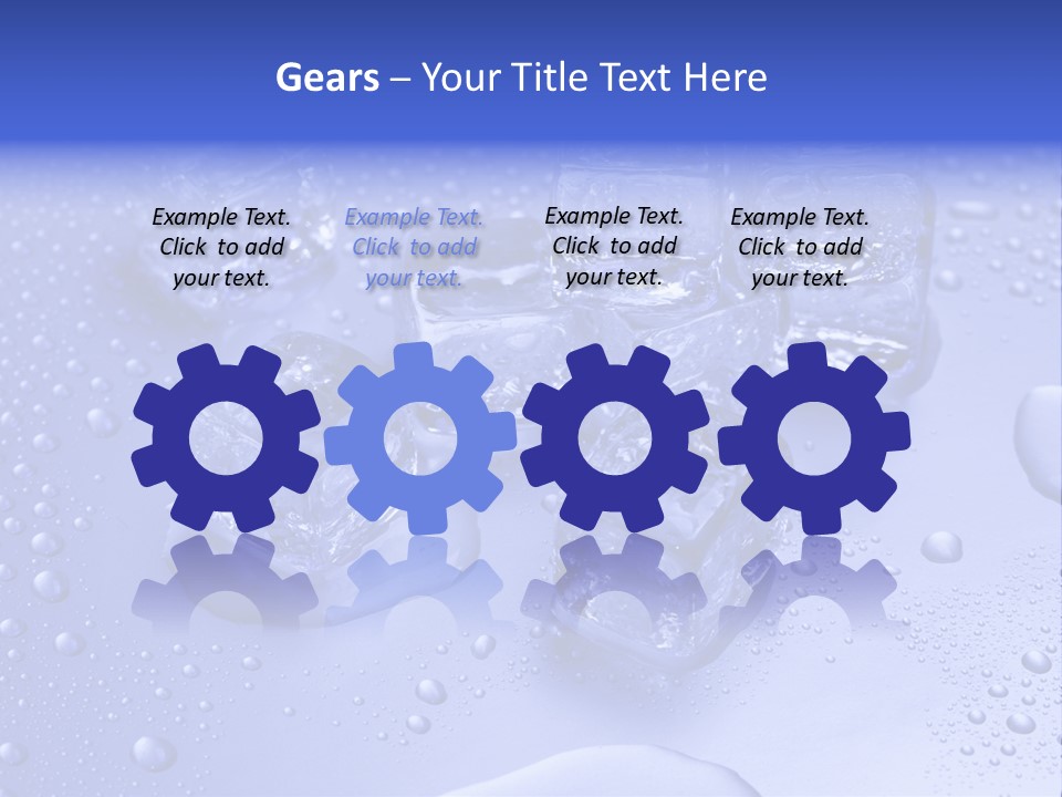 Square Transparent Refrigerator PowerPoint Template