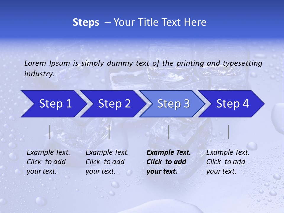 Square Transparent Refrigerator PowerPoint Template