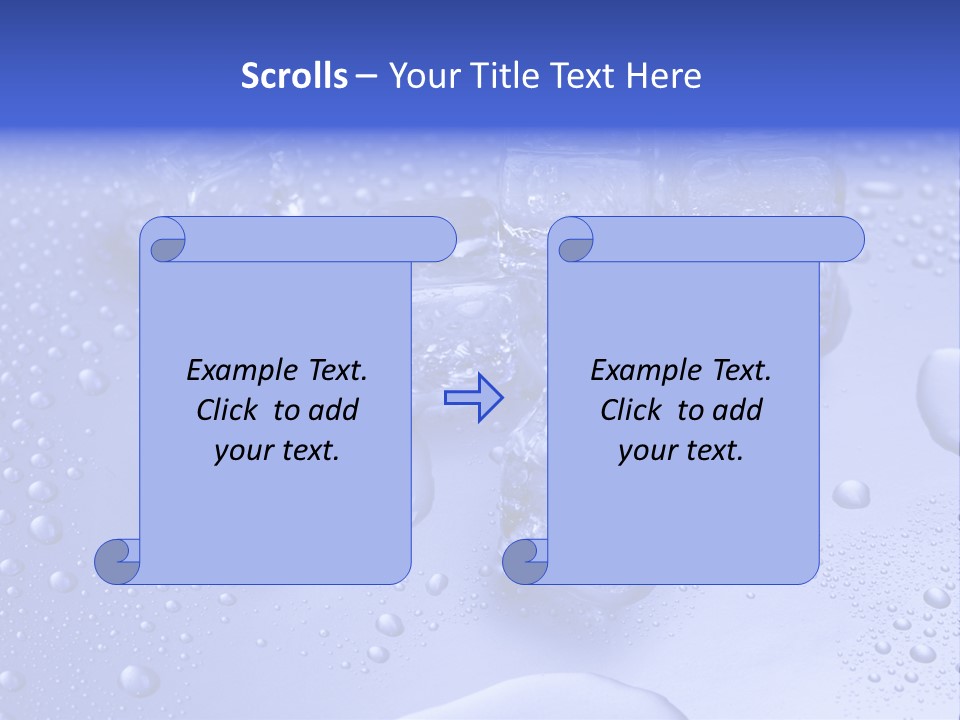 Square Transparent Refrigerator PowerPoint Template