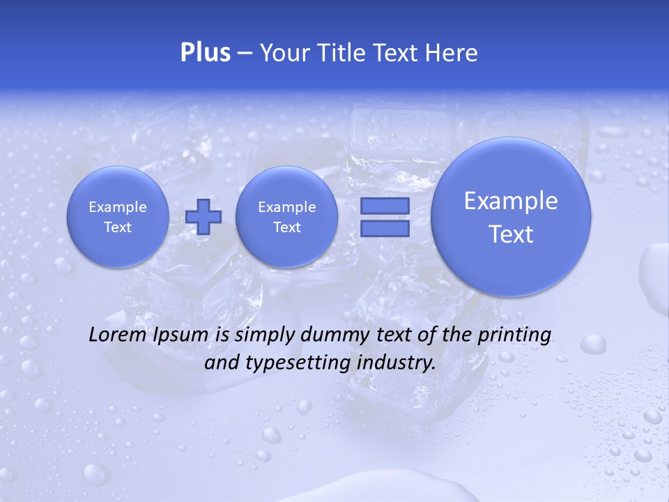 Square Transparent Refrigerator PowerPoint Template