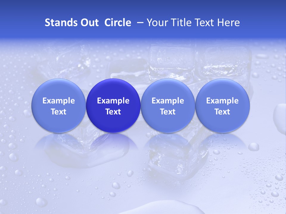 Square Transparent Refrigerator PowerPoint Template