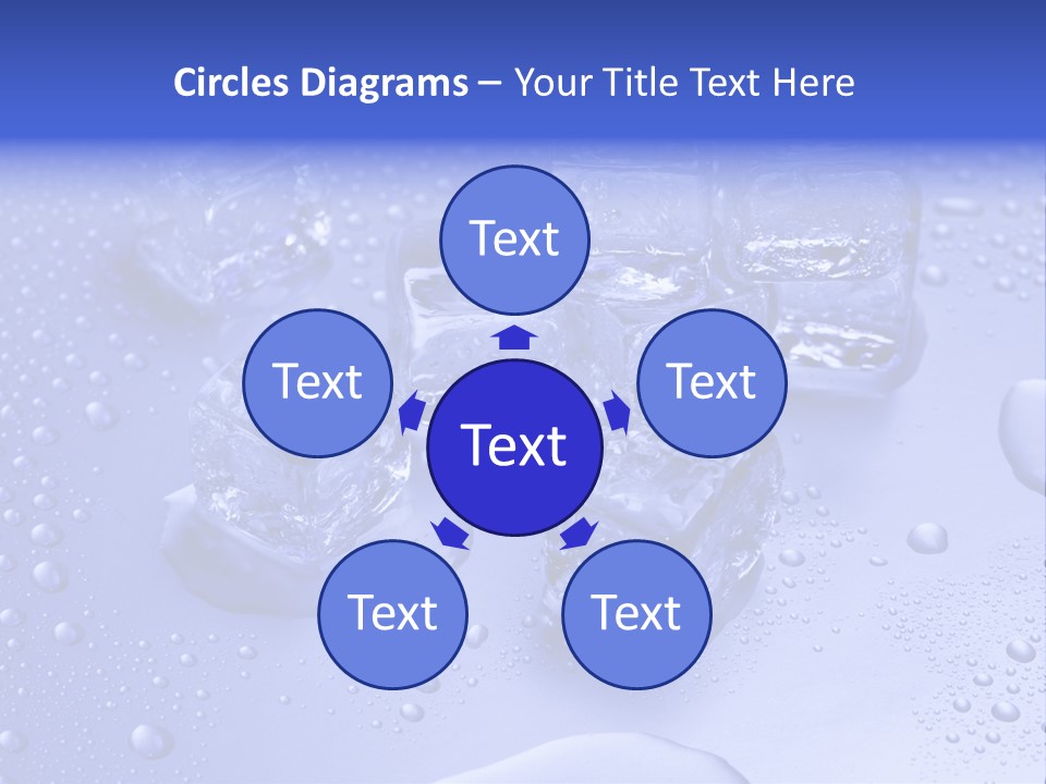 Square Transparent Refrigerator PowerPoint Template