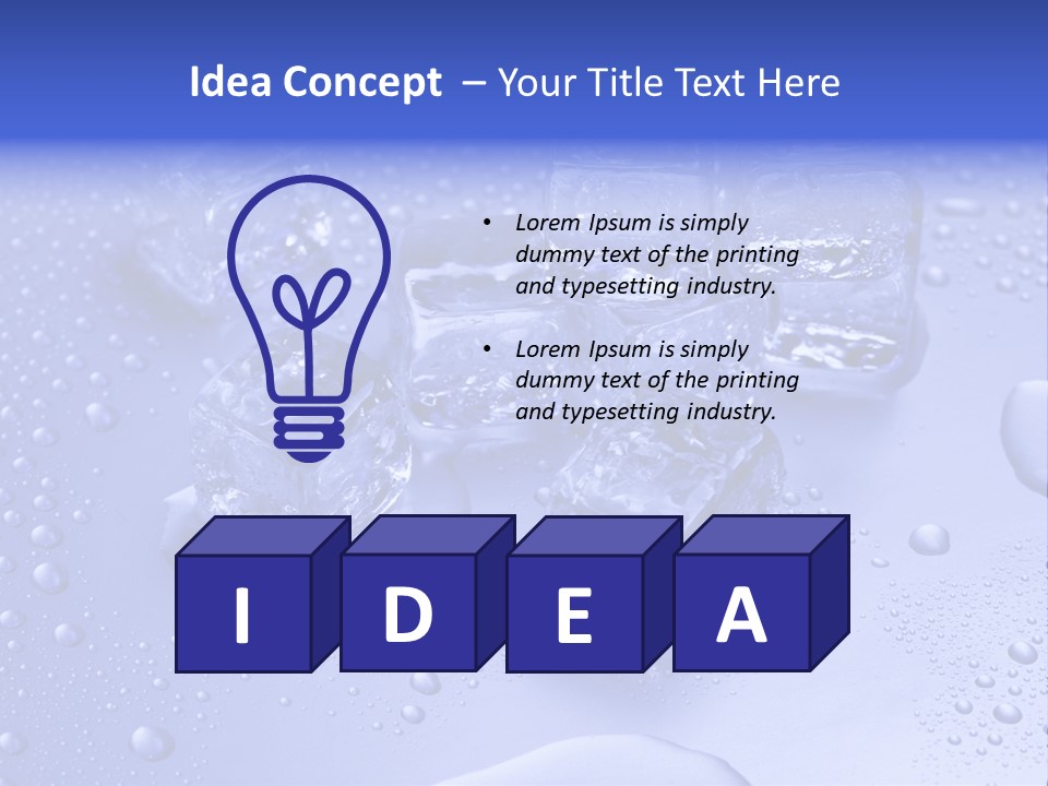 Square Transparent Refrigerator PowerPoint Template