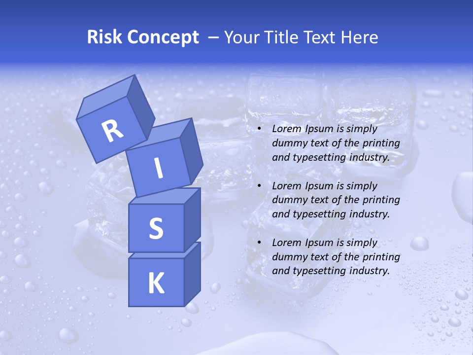 Square Transparent Refrigerator PowerPoint Template