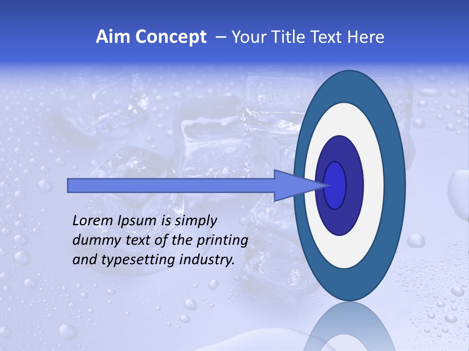 Square Transparent Refrigerator PowerPoint Template