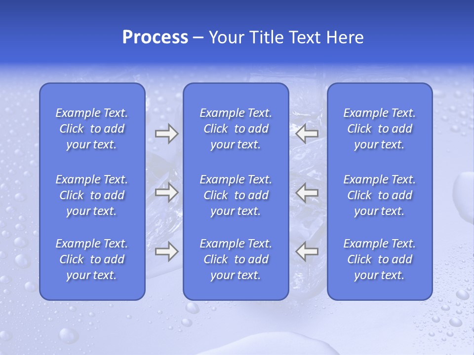 Square Transparent Refrigerator PowerPoint Template