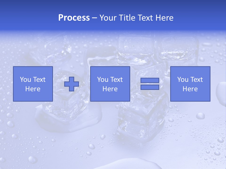 Square Transparent Refrigerator PowerPoint Template