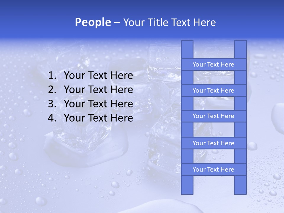 Square Transparent Refrigerator PowerPoint Template