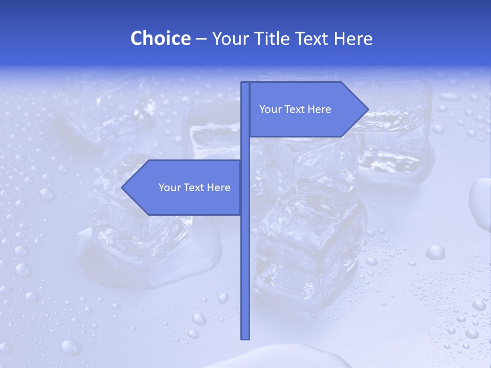 Square Transparent Refrigerator PowerPoint Template