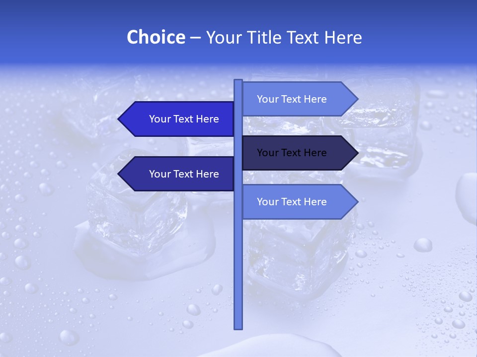 Square Transparent Refrigerator PowerPoint Template