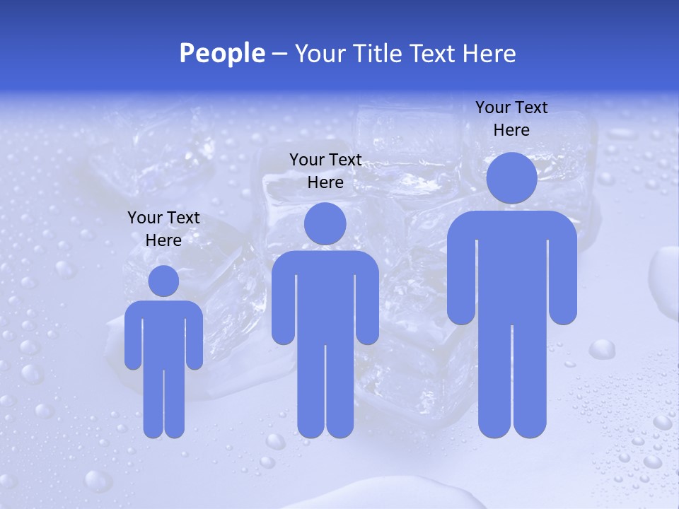 Square Transparent Refrigerator PowerPoint Template