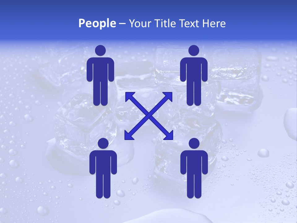 Square Transparent Refrigerator PowerPoint Template