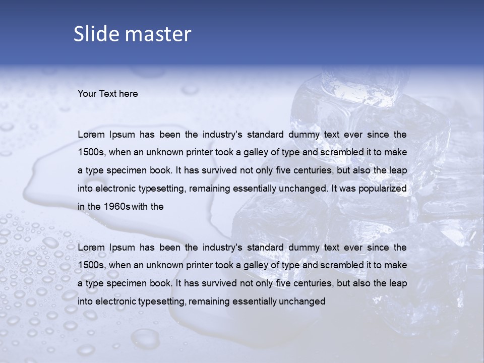 Refrigerator Backgrounds Drop PowerPoint Template