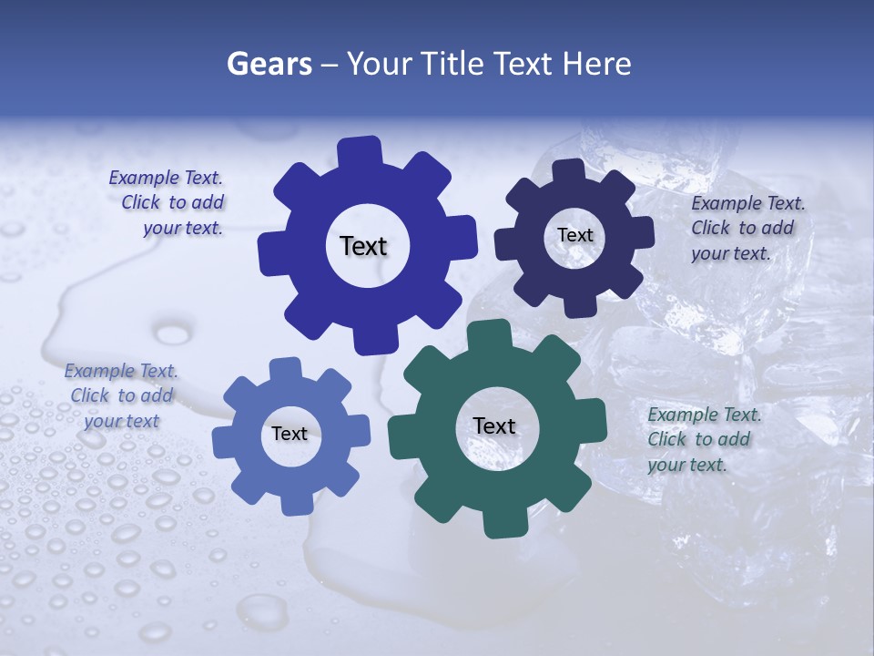 Refrigerator Backgrounds Drop PowerPoint Template