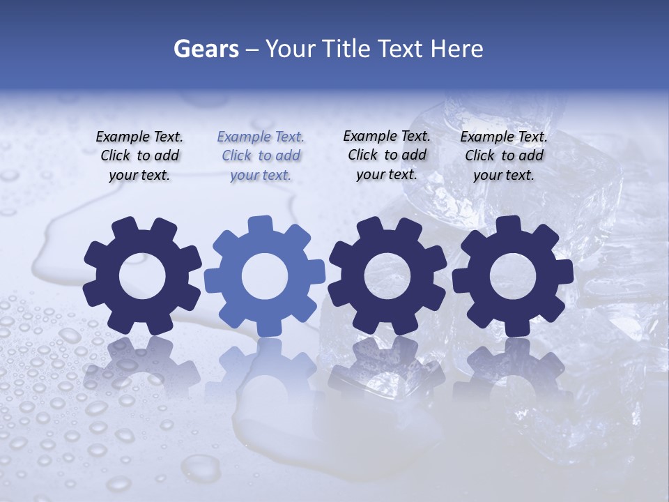 Refrigerator Backgrounds Drop PowerPoint Template