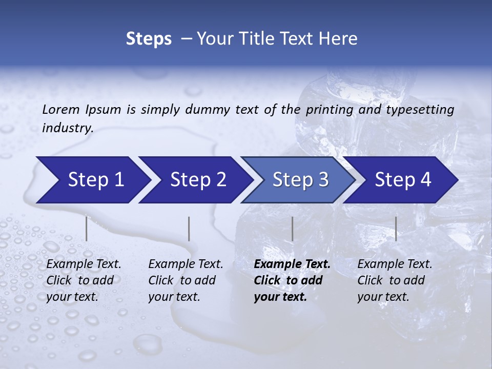 Refrigerator Backgrounds Drop PowerPoint Template