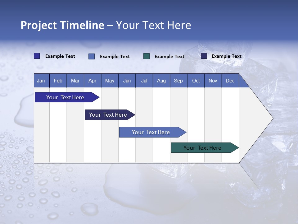 Refrigerator Backgrounds Drop PowerPoint Template