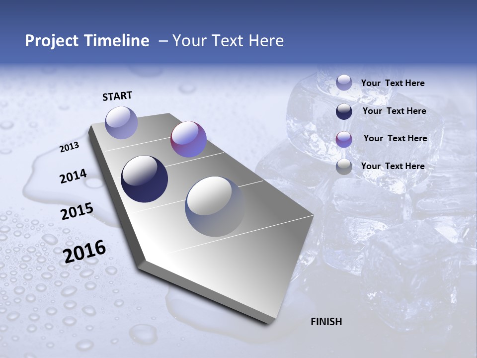 Refrigerator Backgrounds Drop PowerPoint Template