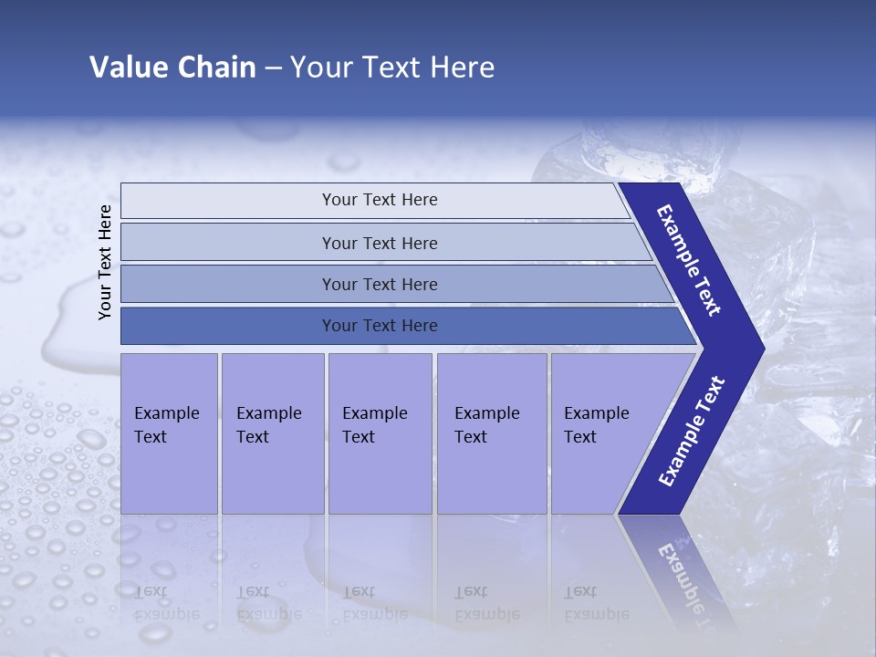 Refrigerator Backgrounds Drop PowerPoint Template