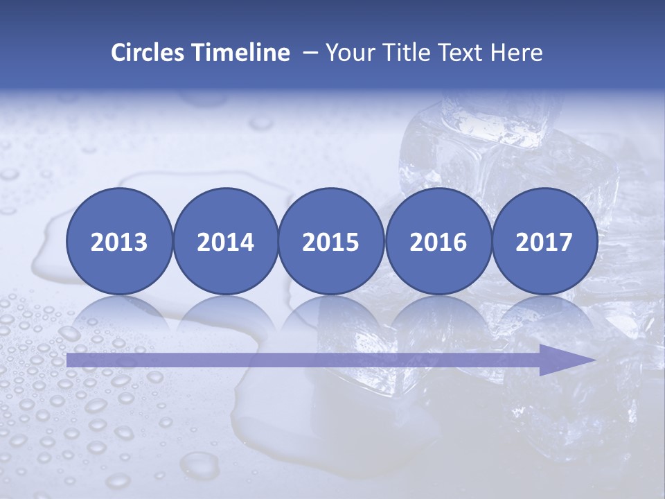 Refrigerator Backgrounds Drop PowerPoint Template