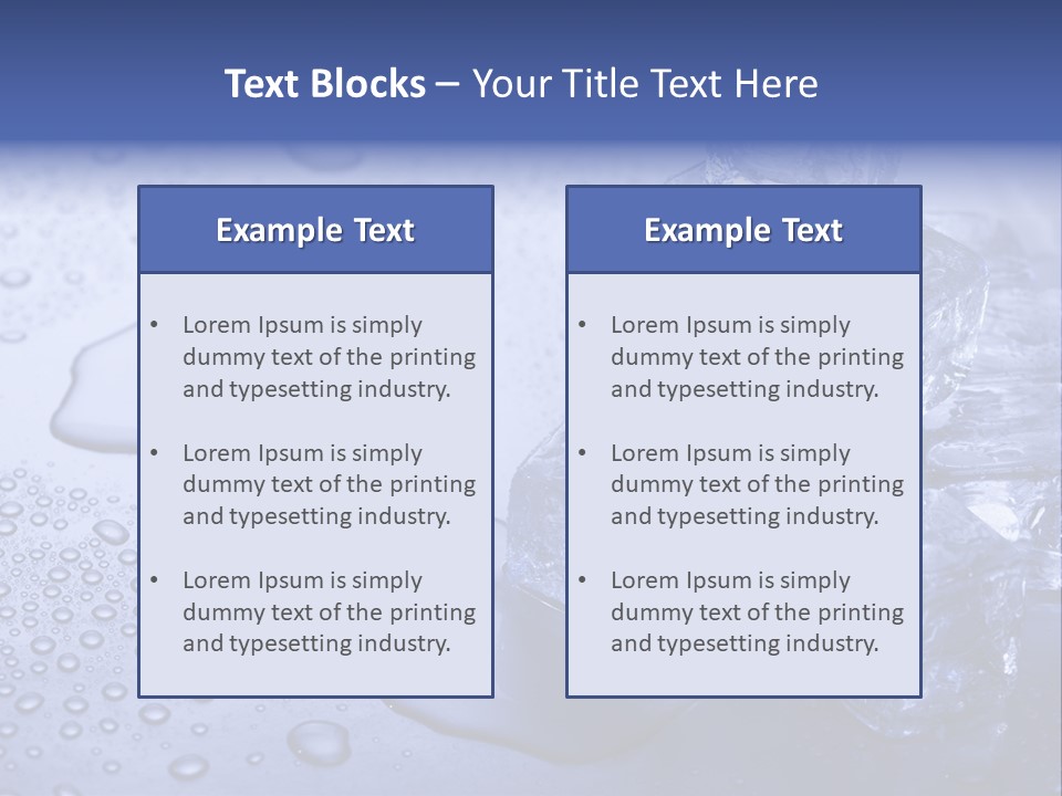 Refrigerator Backgrounds Drop PowerPoint Template